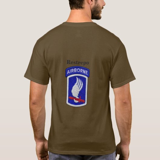 Armee 173. ABN Im Flugzeug Brigade Veteranen Veter T-Shirt (Rückseite)