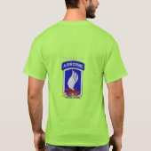 Armee 173. Im Flugzeug Brigade Veteranen T-Shirt (Rückseite)
