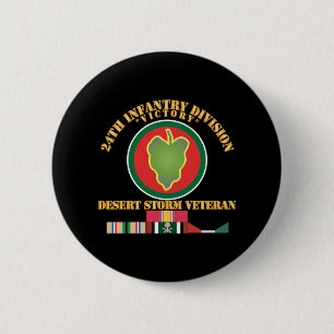 Armee - 24. Infanterieabteilung - Wüstensturm Vete Button