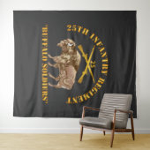 Armee - 25. Infanterie-Regime - Buffalo Soldiers Wandteppich (Beispiel (Horizontal))