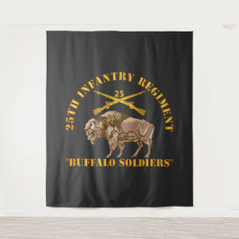 Armee - 25. Infanterie-Regime - Buffalo Soldiers Wandteppich
