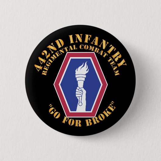 Armee - 442. Infanteriekampfteam Button (Vorderseite)