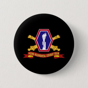 Armee - 442. Infanteriekampfteam der Region Kunst Button