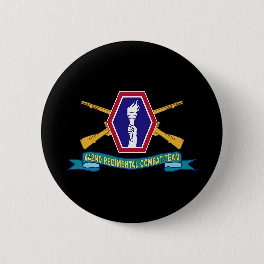 Armee - 442. Infanteriekampfteam w Br Button (Vorderseite)