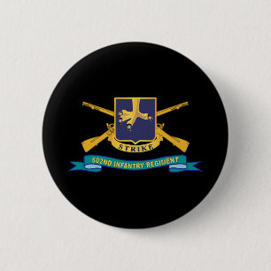 Armee - 502. Infanterie-Regime - DUI w Br - Ribbon Button