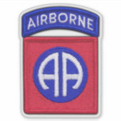 Armee 82. ABN DIV Fort Bragg Contour Aufkleber (Vorderseite)