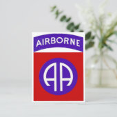 Armee 82. Im Flugzeug Postkarte (Stehend Vorderseite)