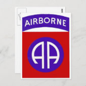 Armee 82. Im Flugzeug Postkarte (Vorne/Hinten)