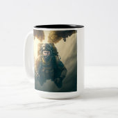 Armee 82. Im Flugzeug Soldat Zweifarbige Tasse (Vorderseite Links)