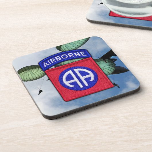 Armee 82. Veterane ABNs Div. Fort Bragg Getränkeuntersetzer (Linke Seite)