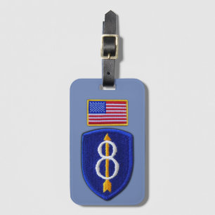 Armee 8. Inf. Abteilung Infanterie Veteranen Gepäckanhänger