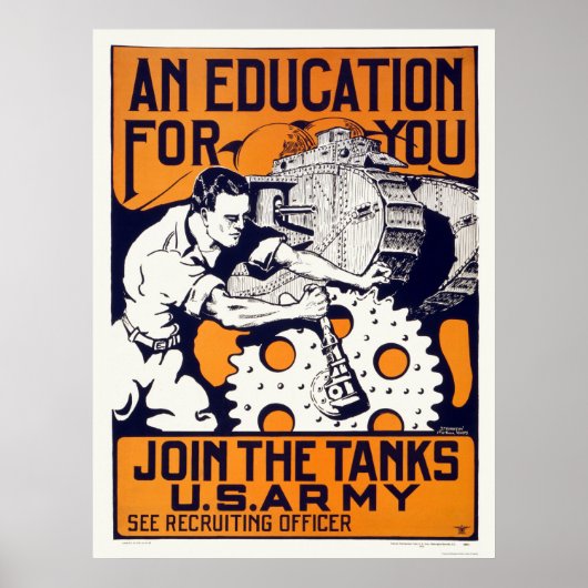 Armee - Beitritt zu den Tanks Poster (Vorne)