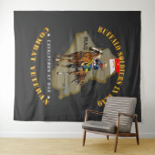 Armee - Buffalo-Soldaten im Irak - Cavalrymen Wandteppich (Beispiel (Horizontal))