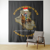 Armee - Buffalo-Soldaten im Irak - Cavalrymen Wandteppich (Beispiel)