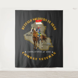 Armee - Buffalo-Soldaten im Irak - Cavalrymen Wandteppich