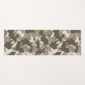 Armee Camouflage Brown Custom Sand Yogamatte (Vorderseite (Horizontal))
