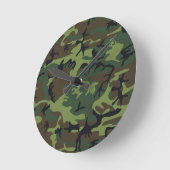 Armee-Camouflage Runde Wanduhr (Winkel)