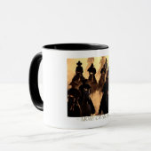 Armee-Cowboys Tasse (Vorderseite Links)