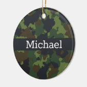 Armee der personalisierten Camouflage-Camouflage Keramik Ornament (Links)