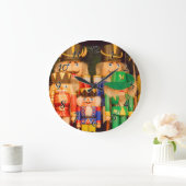 Armee der WeihnachtsNutcrackers Große Wanduhr (Zuhause)