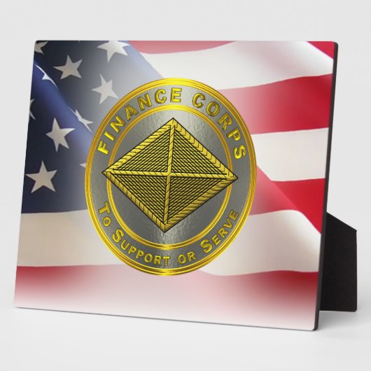 Armee des Finanzkorps Veteran Fotoplatte (Seite)