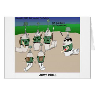 Armee Drill Lustige Cartoon Geschenke Tees & Samml