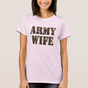 Armee-Ehefrau-Damen-Baby - Puppe T-Shirt