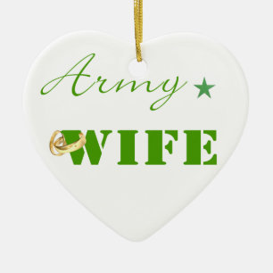 Armee-Ehefrau-(grüne) Verzierung Keramik Ornament