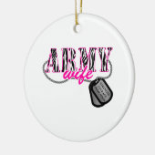 Armee-Ehefrau Keramik Ornament (Links)