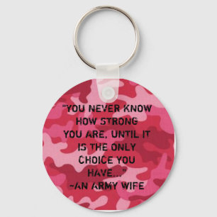 Armee-Ehefrau… stark Schlüsselanhänger