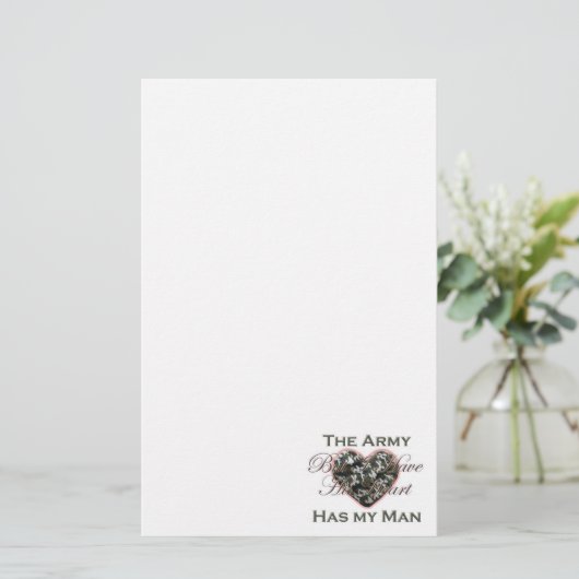 Armee-Ehefrau stationär Briefpapier (Stehend Vorderseite)