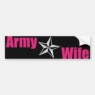 Armee-Ehefrau-Stern-Autoaufkleber Autoaufkleber