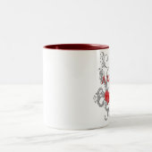Armee-Ehefrau - stolz u. stark Zweifarbige Tasse (Mittel)