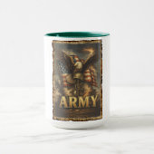 Armee-Emblem mit Flagge und Adler Tasse (Zentrum)