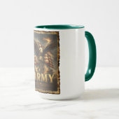 Armee-Emblem mit Flagge und Adler Tasse (VorderseiteRechts)