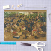 Armee, erste Weihnachtsferien Vintages Gemälde Seidenpapier (Handwerk)