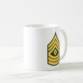 Armee - Erster Sergeant E-8 (1SG) Kaffeetasse (VorderseiteRechts)