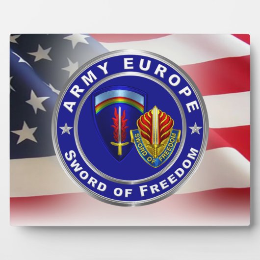 Armee Europa Hauptquartier Army Veteran Fotoplatte (Vorderseite)