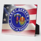 Armee Europa Hauptquartier Army Veteran Fotoplatte (Seite)