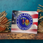 Armee Europa Hauptquartier Army Veteran Fotoplatte (Seite)