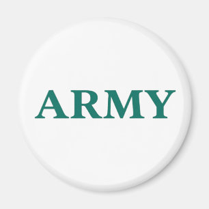 Armee Fettgedruckte Typografie Militärstil Minimal Magnet