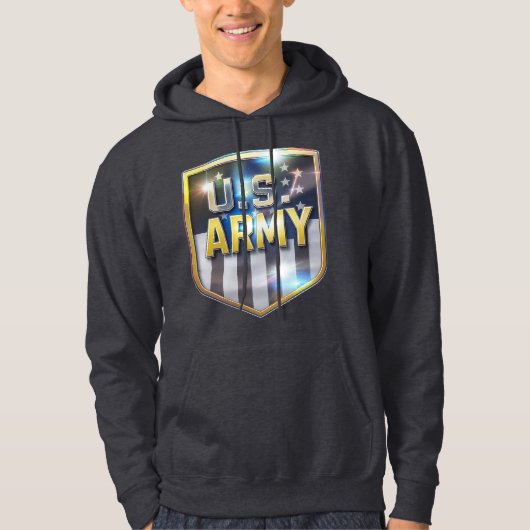 Armee-Flaggen-Schild Hoodie (Vorderseite)