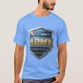 Armee-Flaggen-Schild T-Shirt (Vorderseite)