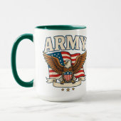 Armee-Flaggen-Schild Tasse (Links)