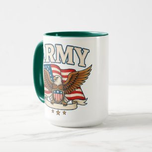 Armee-Flaggen-Schild Tasse