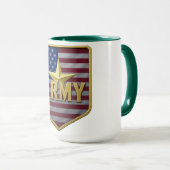 Armee-Flaggen-Schild Tasse (VorderseiteRechts)