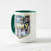 Armee-Flaggen-Schild Tasse (Vorderseite Links)
