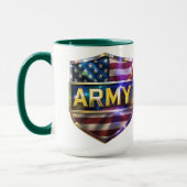 Armee-Flaggen-Schild Tasse (Links)