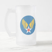 Armee-Fliegerkorps-Schild Mattglas Bierglas (Links)