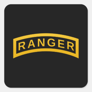Armee FÖRSTER Militärsymbol-Text-Entwurf Quadratischer Aufkleber